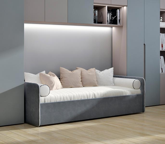 Диван Мичела серый