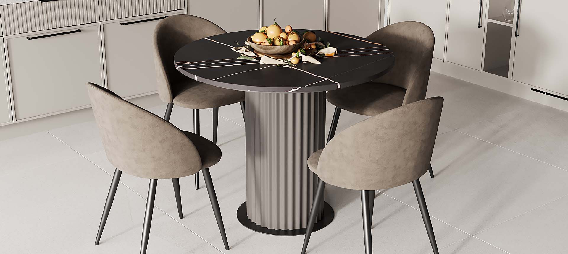 кварцевый агломерат Марсель Калакатта / эмаль&nbsp;цвет&nbsp;NCS&nbsp;S&nbsp;5005-Y80R&nbsp;