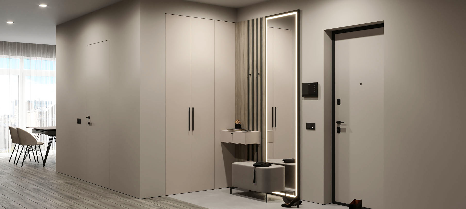 Белый Фарфоровый Оникс / Древесина&nbsp;Шорвуд&nbsp;