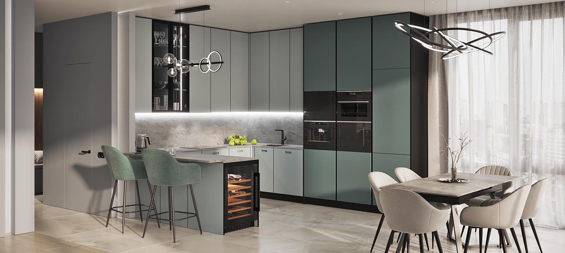 Лунный топаз матовый / Сумрачный&nbsp;нефрит&nbsp;