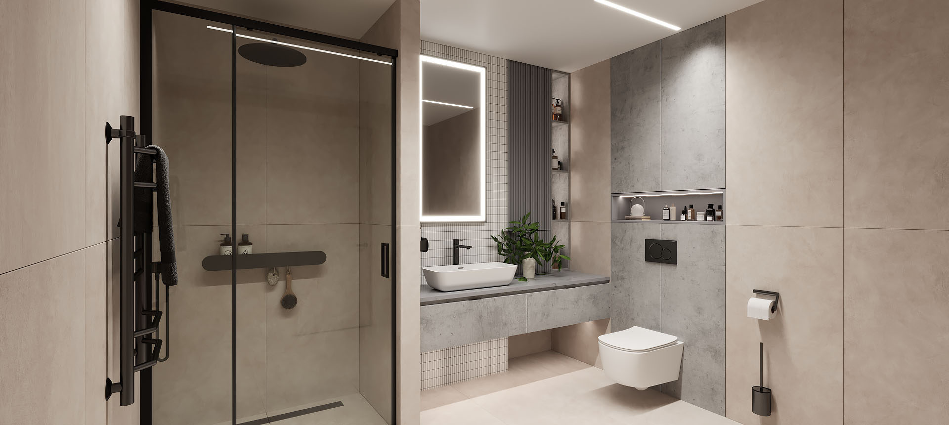 Бетон Чикаго светло-серый / эмаль&nbsp;цвет&nbsp;NCS&nbsp;S&nbsp;4502-B&nbsp;