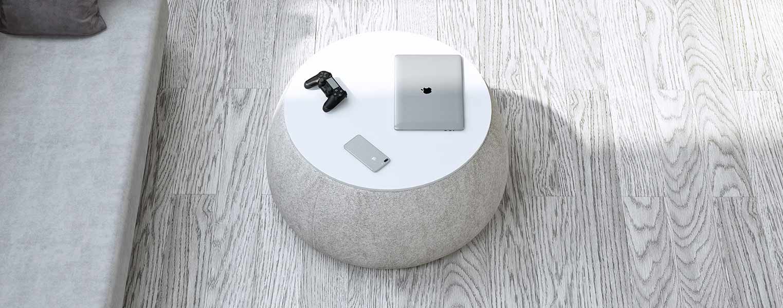 Пуф Трюфель 2 в сером цвете - фото No 2