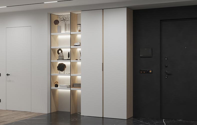 Белый шкаф в пр...