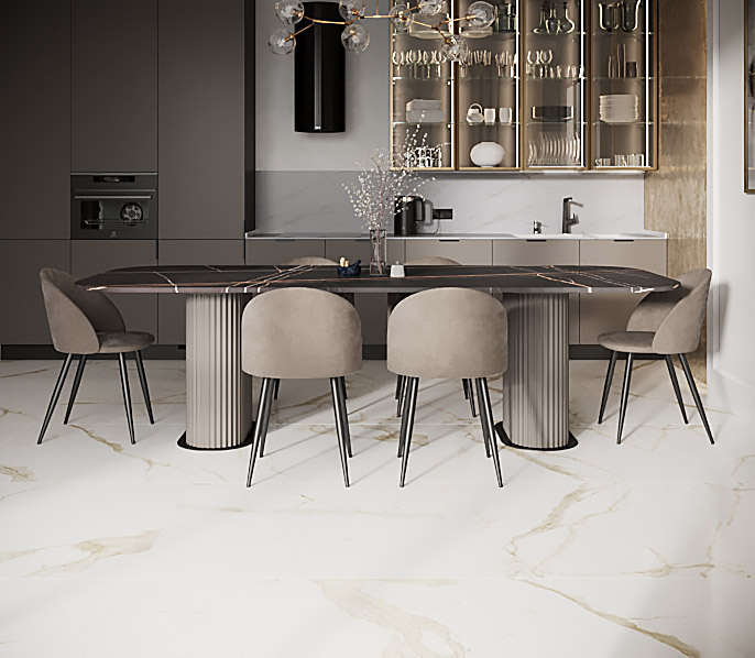 Кухонный стол Руже на двух опорах