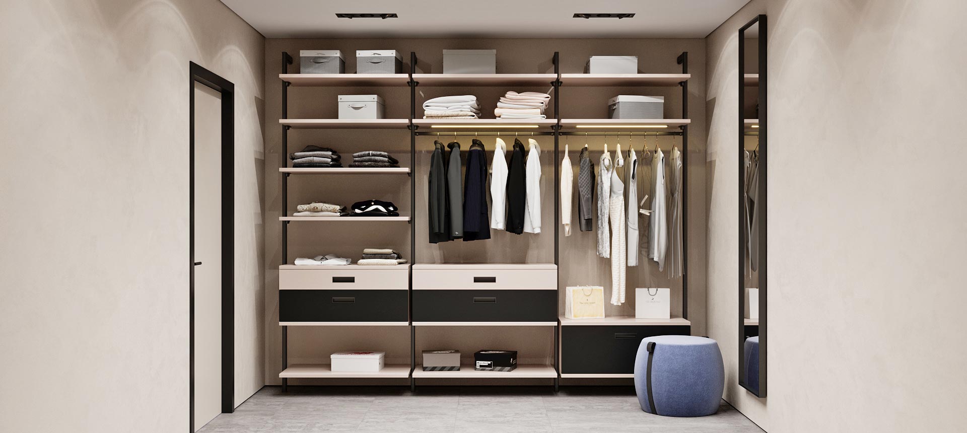 Кашемир серый / Чёрная&nbsp;яшма&nbsp;