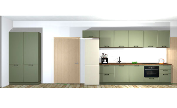 Компактная кухня в просторном загородном экодоме - фото №4