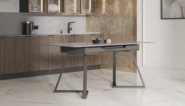 Кухонный стол-трансформер Баут с опорами Соренто