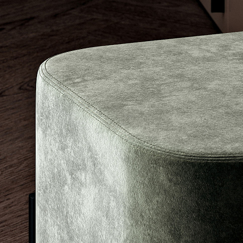 Пуф Лофт 1 на опорах 140мм зеленый - детальное фото № 2