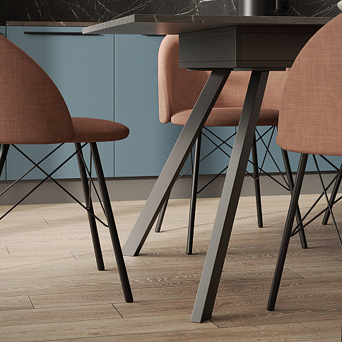 Кухонный стол-трансформер Баут с опорами Портофино - детальное фото № 1