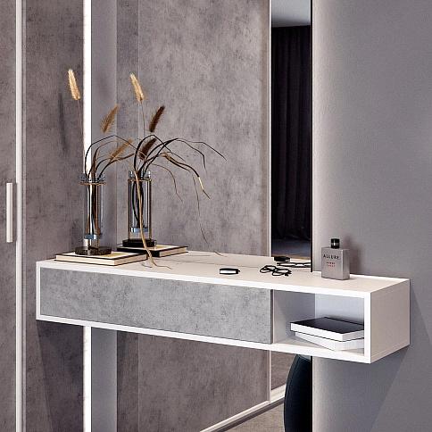 Двухдверный шкаф-купе с зеркалом в прихожую - детальное фото № 6