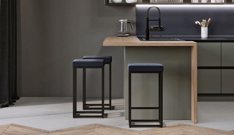 Стул барный на металлокаркасе