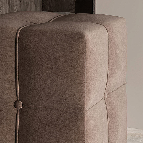 Пуф Камелия Квадро 2 в коричневом - детальное фото № 3