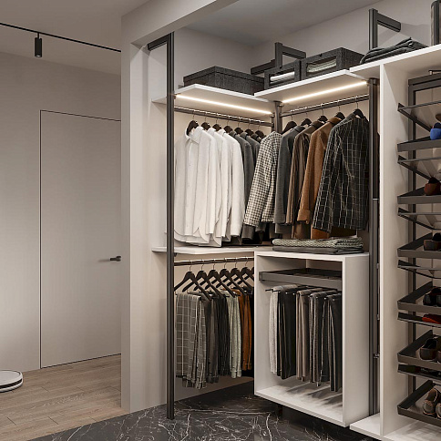 Гардеробная комната 19 - детальное фото № 1