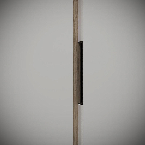 Белый шкаф на балкон со стеллажом - детальное фото № 1