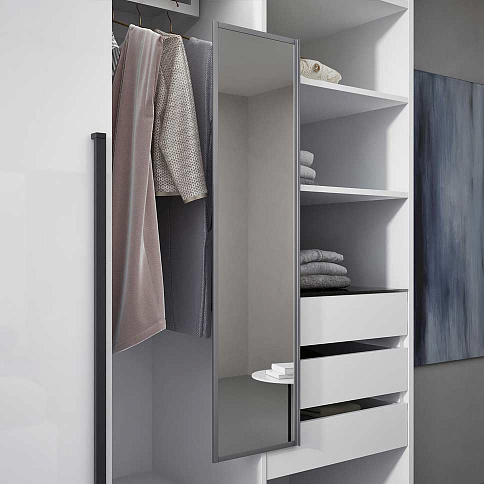 Белый шкаф-купе в спальню - детальное фото № 5