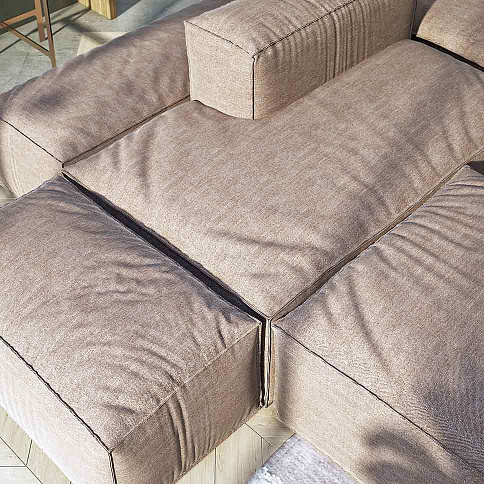 Диван Уно из разноцветных модулей - детальное фото № 3