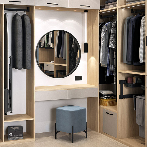 Гардеробная комната 12 - детальное фото № 1