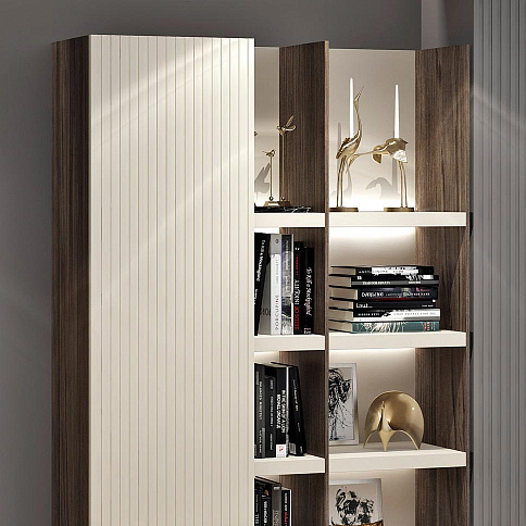 Шкаф в прихожую с открытыми полками - детальное фото № 3