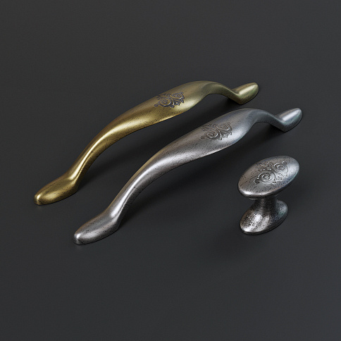 Мебельные ручки в стиле ретро - детальное фото № 13