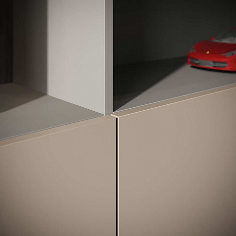 Современный шкаф витрина в гостиную - детальное фото № 2