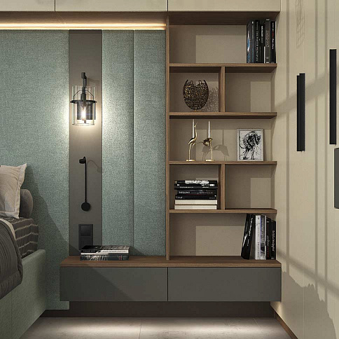 Шкаф в спальню на три створки - детальное фото № 3